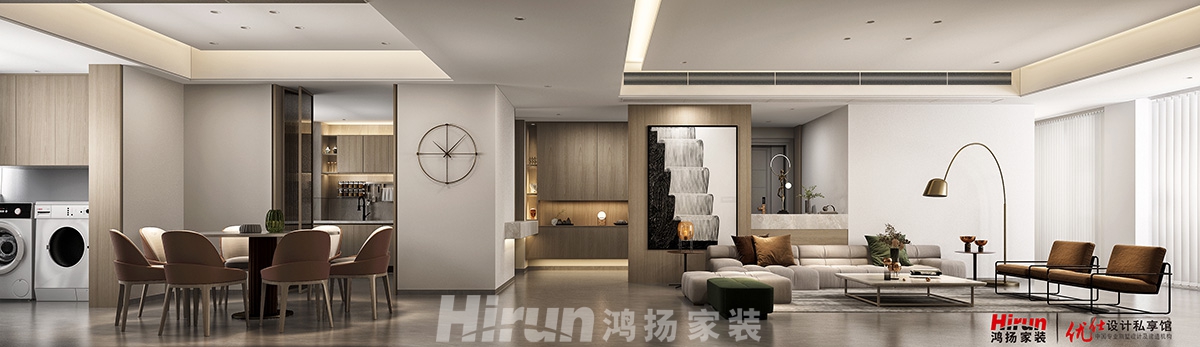 歸心苑260㎡北歐之光復式 裝修案例效果圖-客廳